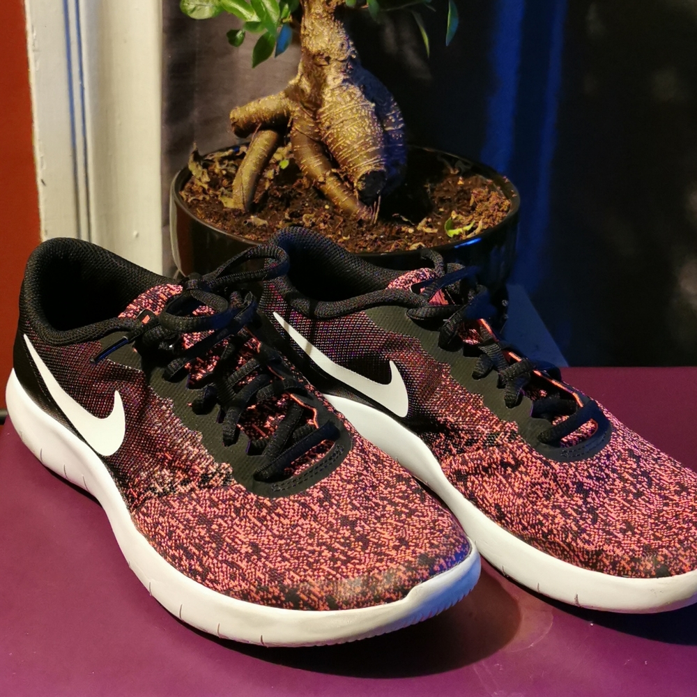 Nike Flex Contact 817837-001 Black/ White-Pink